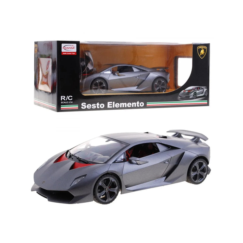 Lamborghini Sesto Elemento toy car with packaging on a white background