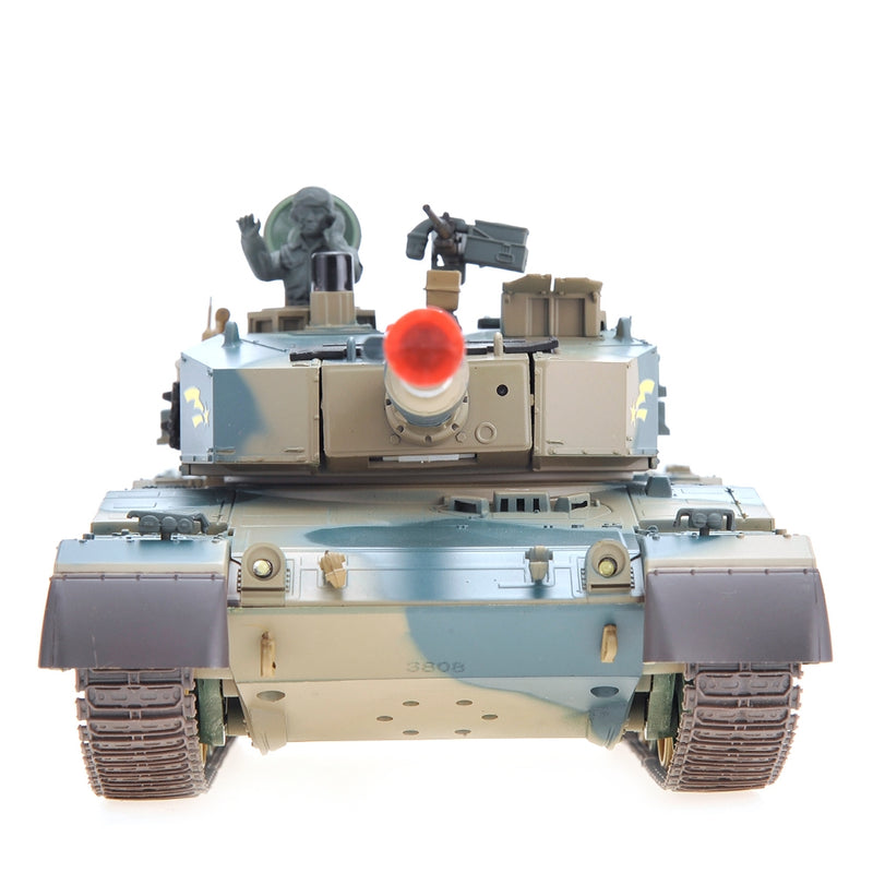 Model tank on a white background
