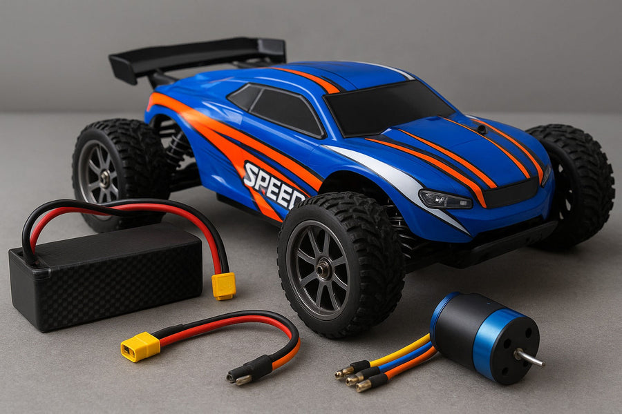 Fastest RC cars for beginners upgraded with LiPo battery and brushless motor