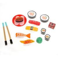 21-Piece Japanese Sushi Bento Box Play Set – Pretend Play Cutting Food Toy for Kids