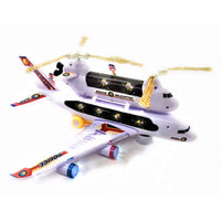 Police Airplane Toy with 4D Flashing Lights – Realistic Sound and Action