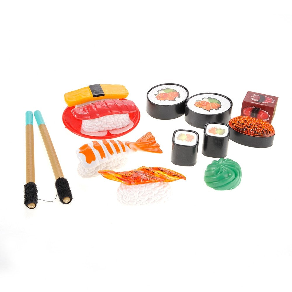 21-Piece Japanese Sushi Bento Box Play Set – Pretend Play Cutting Food Toy for Kids