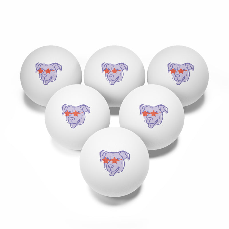 Ping Pong Balls - Dog Design for Kids