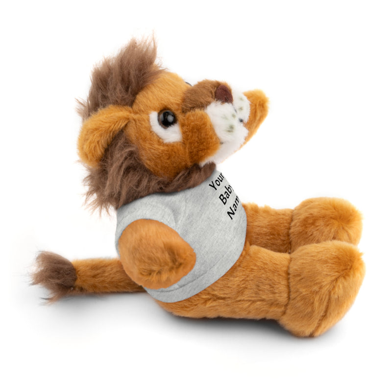 Stuffed Lion with Custom Tee