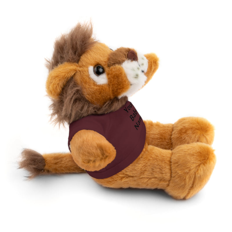 Stuffed Lion with Custom Tee