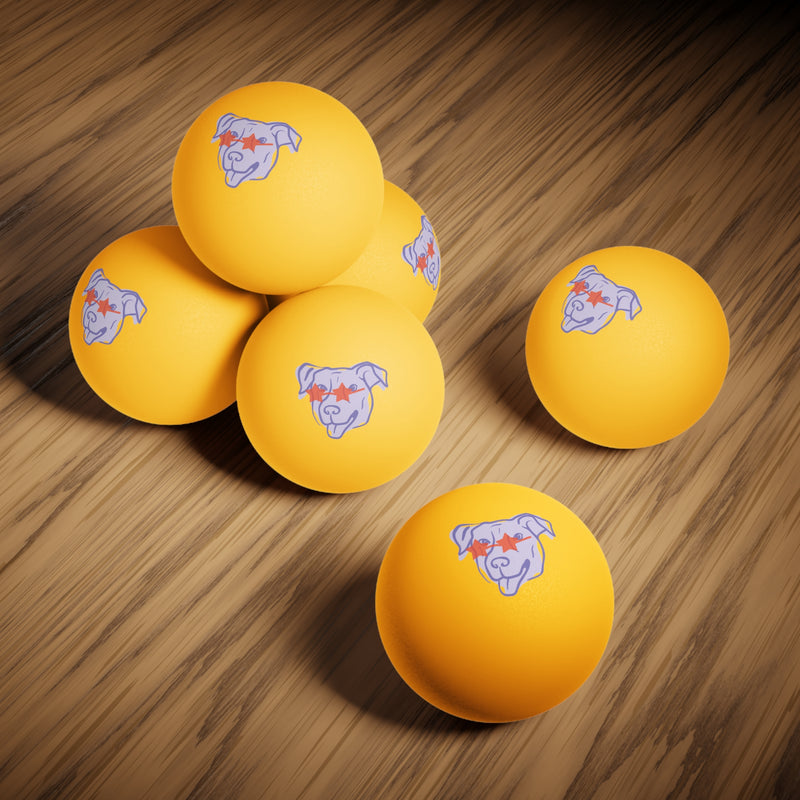 Ping Pong Balls - Dog Design for Kids