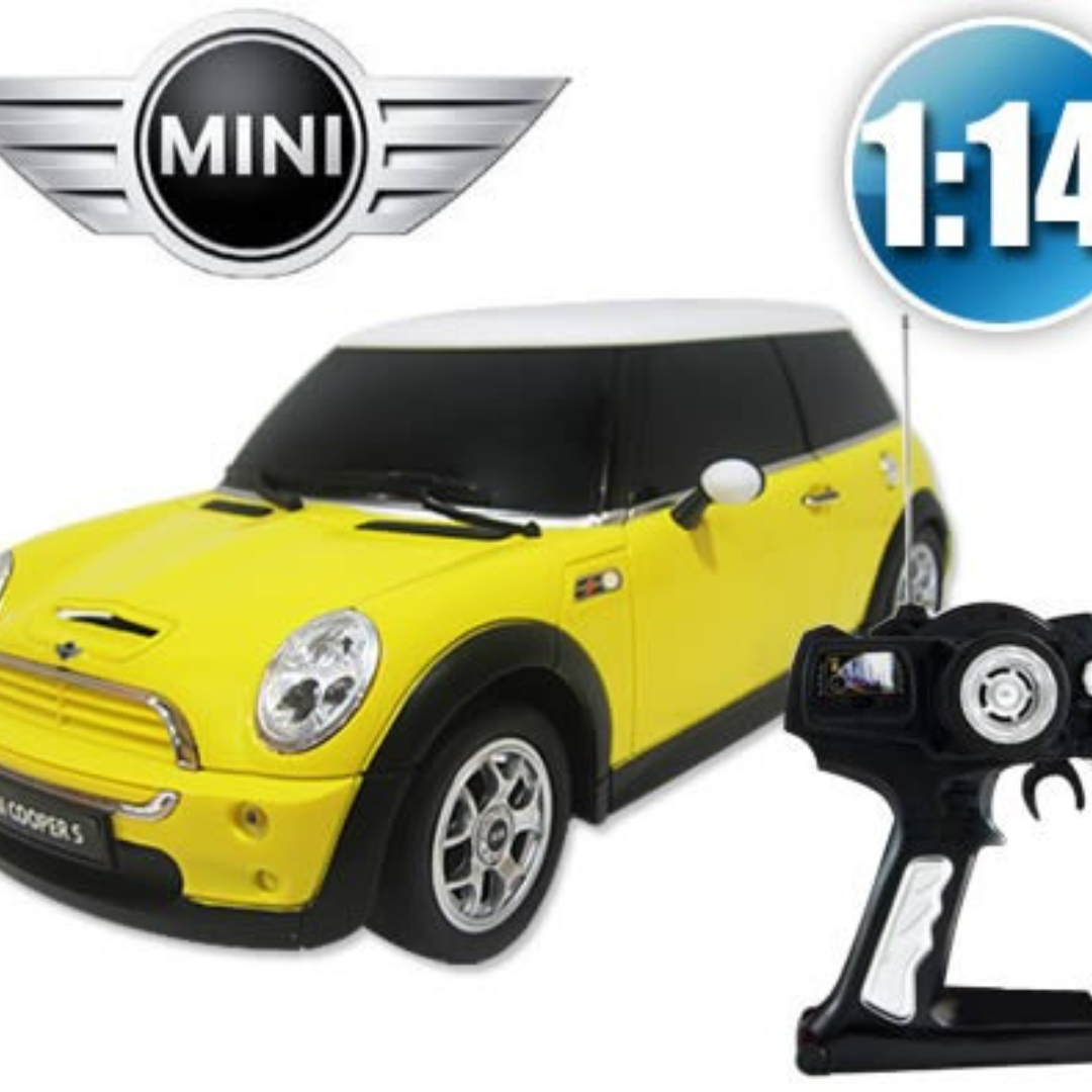 Mini Cooper RC Car 1:14 Scale (Yellow)