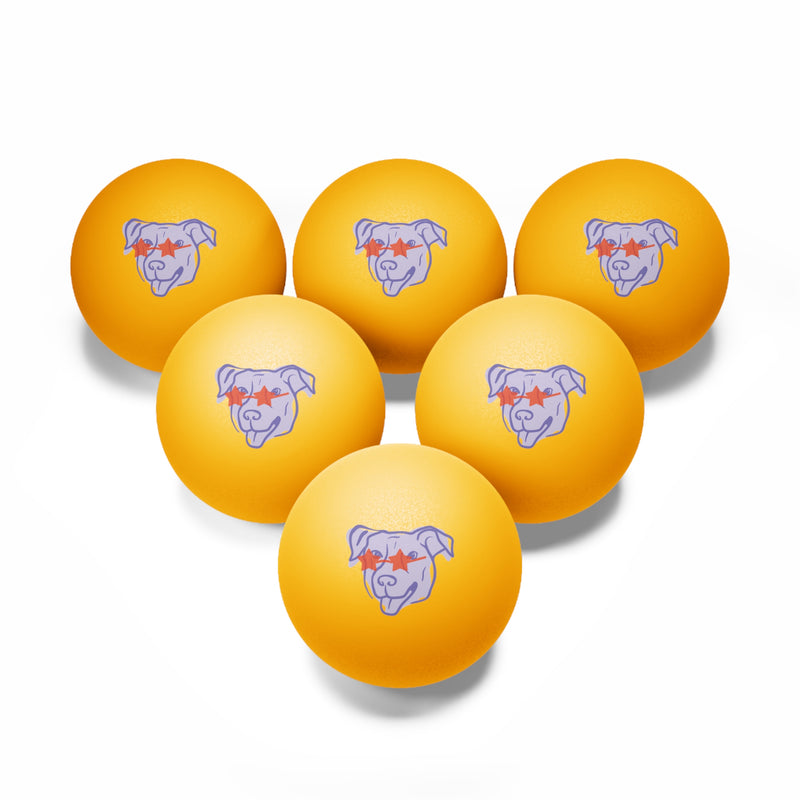 Ping Pong Balls - Dog Design for Kids