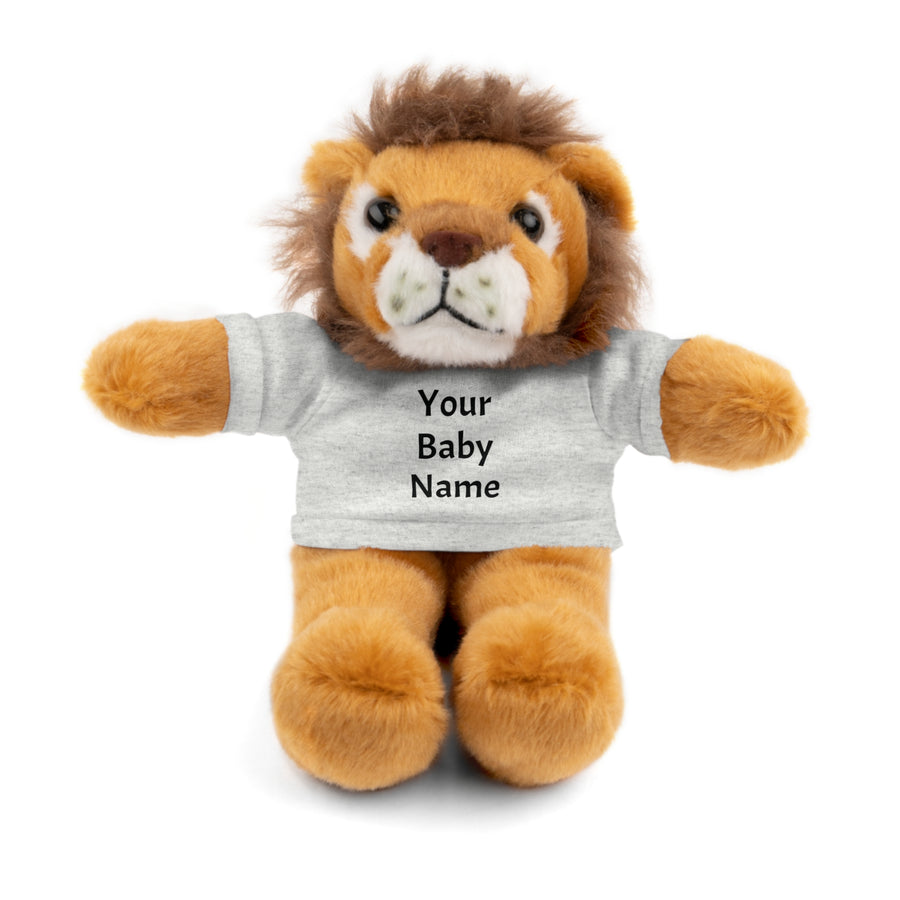 Stuffed Lion with Custom Tee