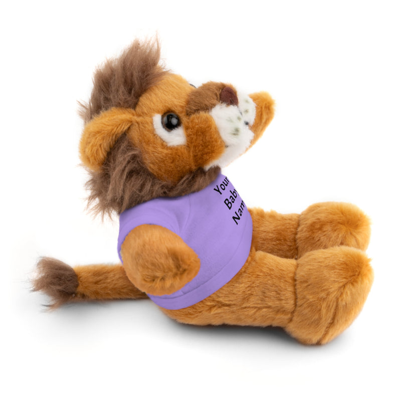 Stuffed Lion with Custom Tee