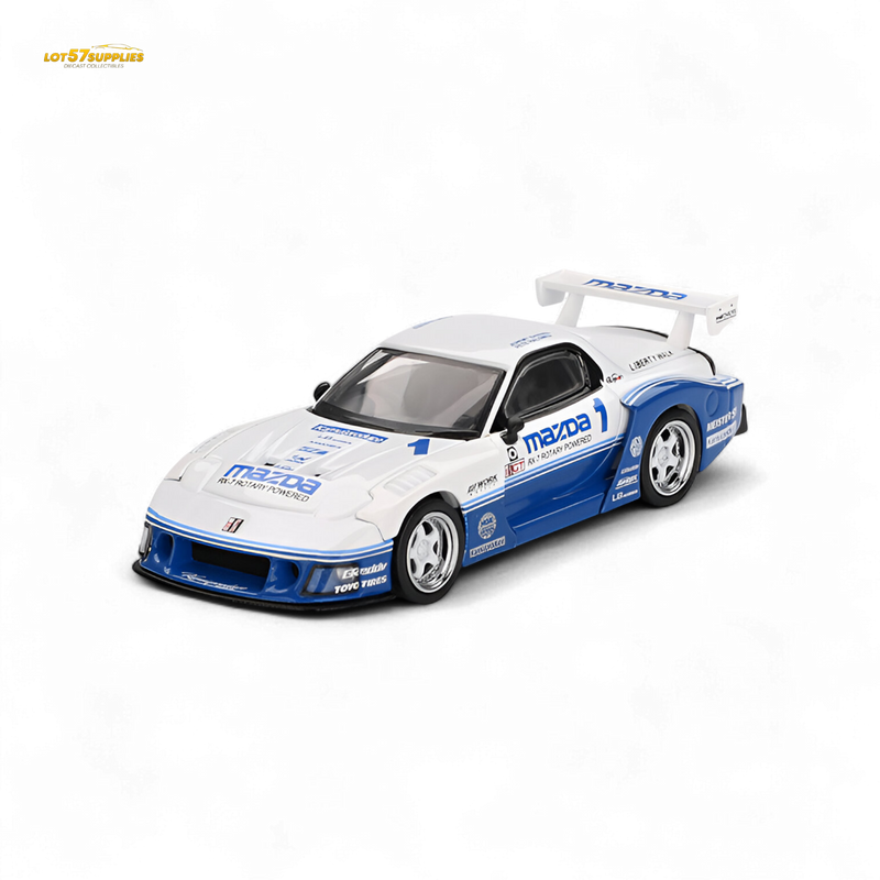 Model car with Mazda branding on a white background