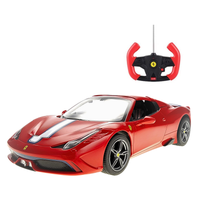 RC Cartoon Car - Lightning Fast 4" Race Car for Toddlers with Lights & Sounds, Red