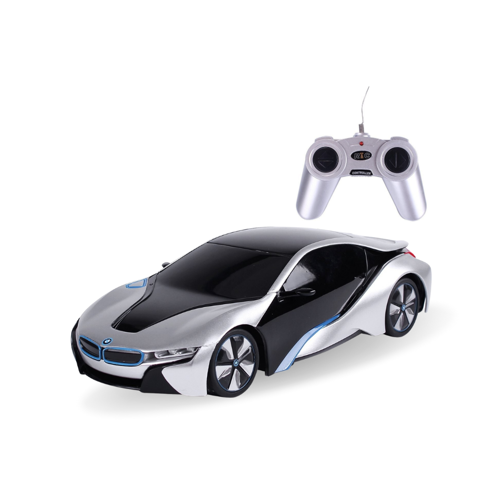 RC BMW i8 - Futuristic Concept Car - 1:24 Scale - Sports Car - Silver