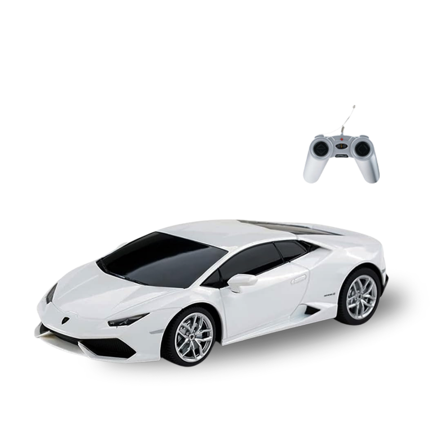 RC Lamborghini Huracan – Full-Function Electric Power, 1:24 Scale Model Car, Sleek White