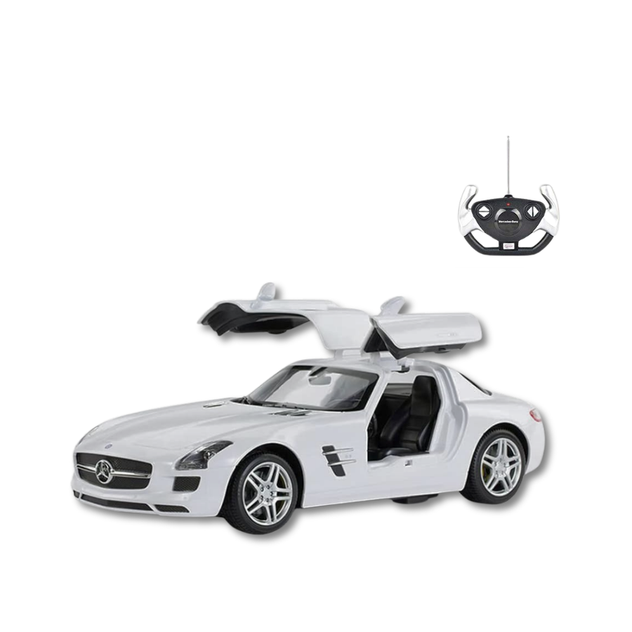 Mercedes Benz RC Car with Open Doors, 1:14 Scale, Radio Controlled, White