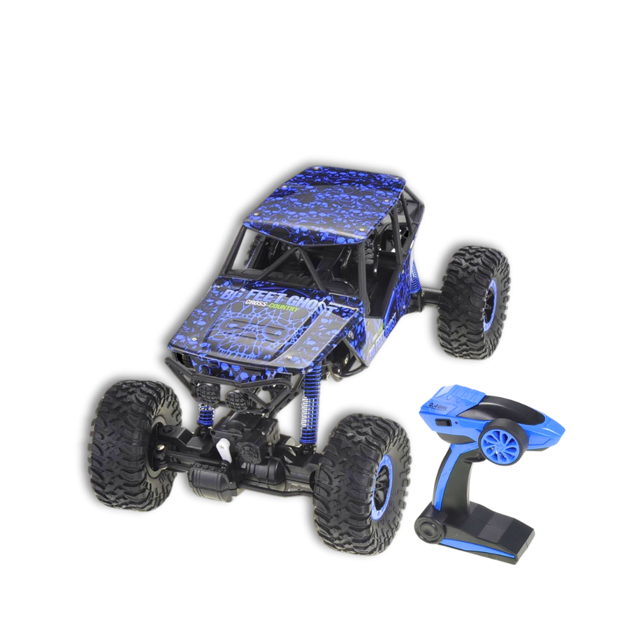 RC Rally Car 1:10 | 4WD Climbing Beast | Rock Crawler Blue