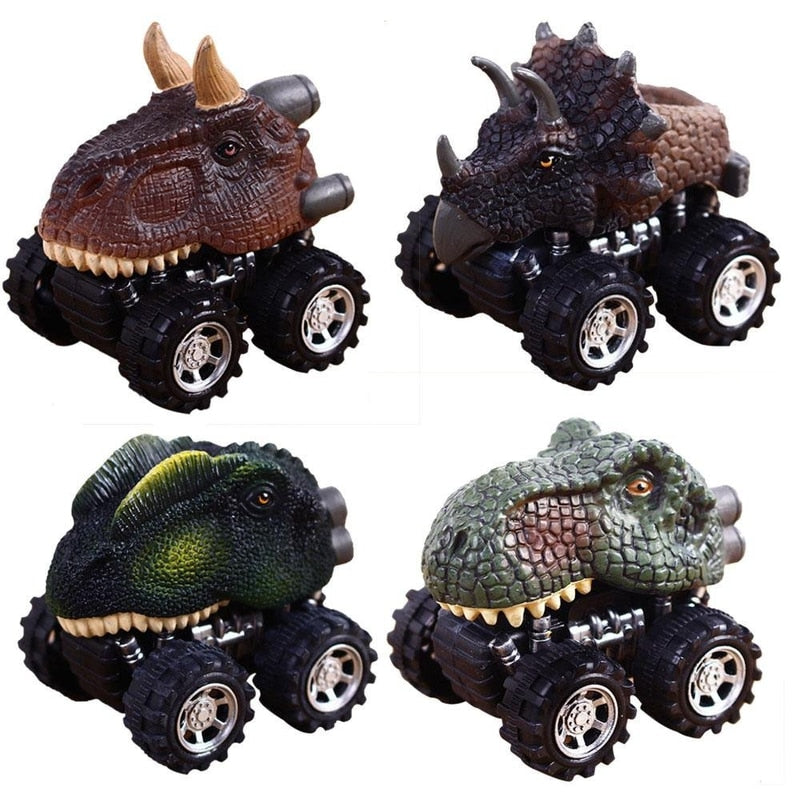 Pull Back Dinosaur Toy Car