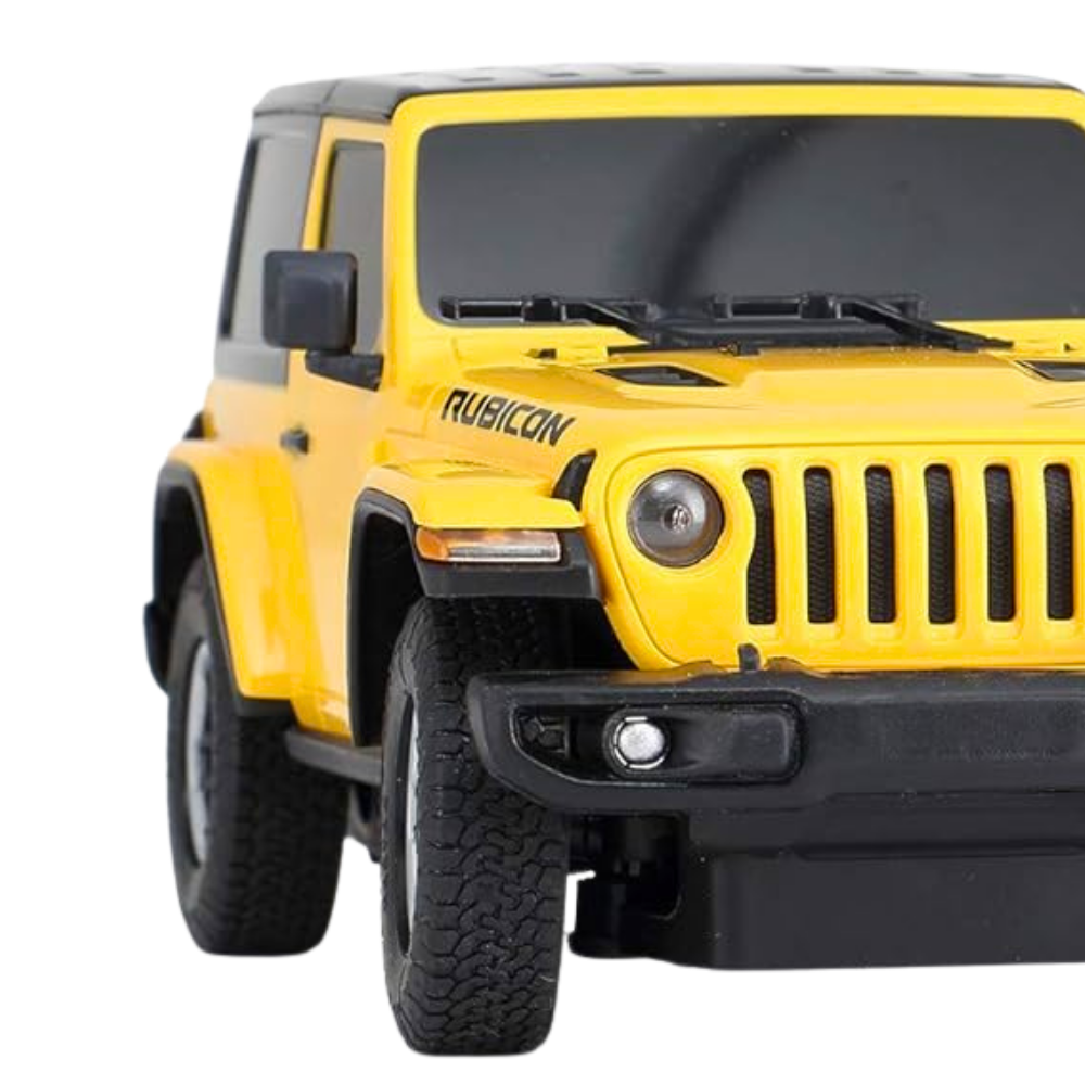 RC Car Jeep Wrangler Rubicon 1:24 Scale Model Yellow – The Ultimate Off-Road Adventure Toy