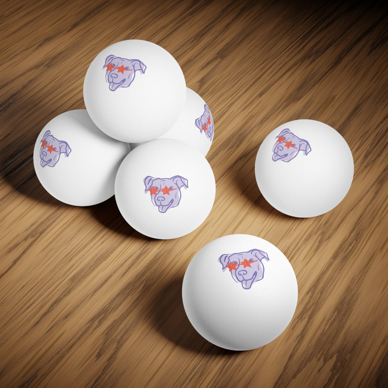 Ping Pong Balls - Dog Design for Kids
