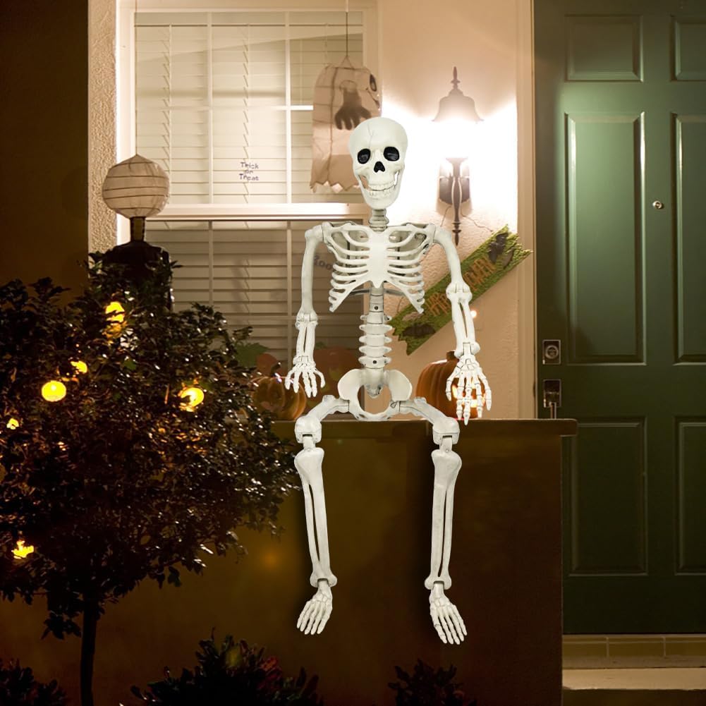 Realistic 3ft skeleton for haunted house props