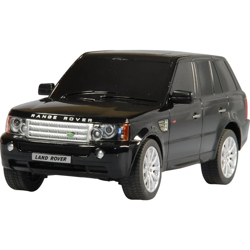 Black Land Rover Range Rover on a white background
