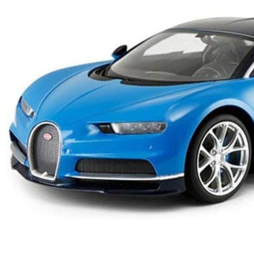 Bugatti Chiron RC Car - Full Driving Fun, 1:24 Scale, Racing Toy (Blue/Black)