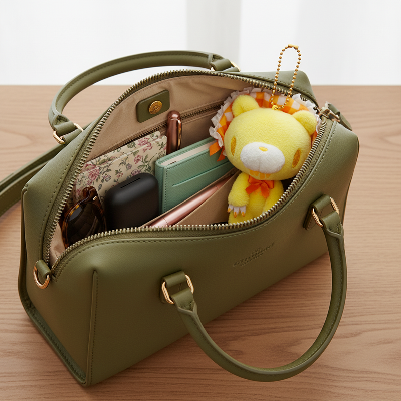 10cm Squeezable Gloomy Bear Mini Lolita Soft Keychain (Yellow)