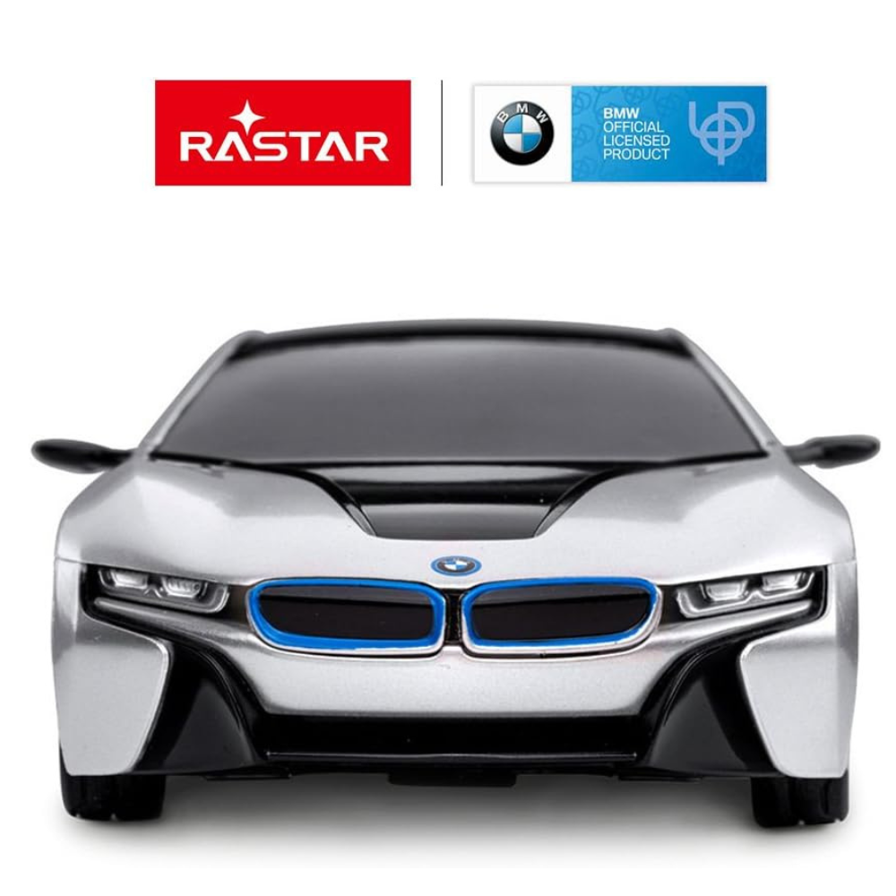 BMW i8 RC Car - Futuristic Design - 1:24 Scale Model - White