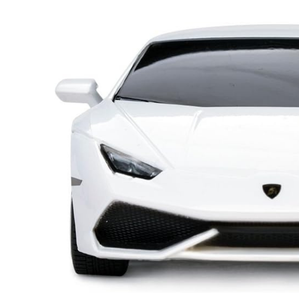 RC Lamborghini Huracan – Full-Function Electric Power, 1:24 Scale Model Car, Sleek White