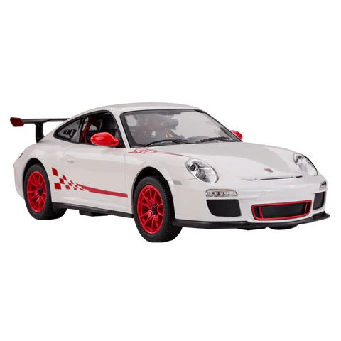 RC Porsche GT3 1:14 Scale – White Remote Control Car with Lights & Suspension