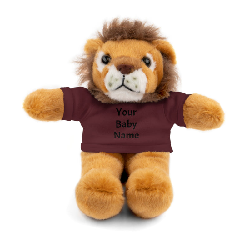 Stuffed Lion with Custom Tee