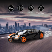 RC Bugatti Veyron Grand Sport Vitesse 1:14 Scale Radio-Controlled Marvel in Black/Orange