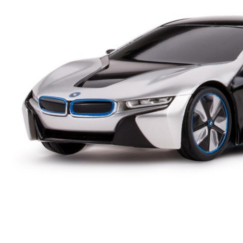 RC BMW i8 Sports Car - 1:24 Scale - Silver