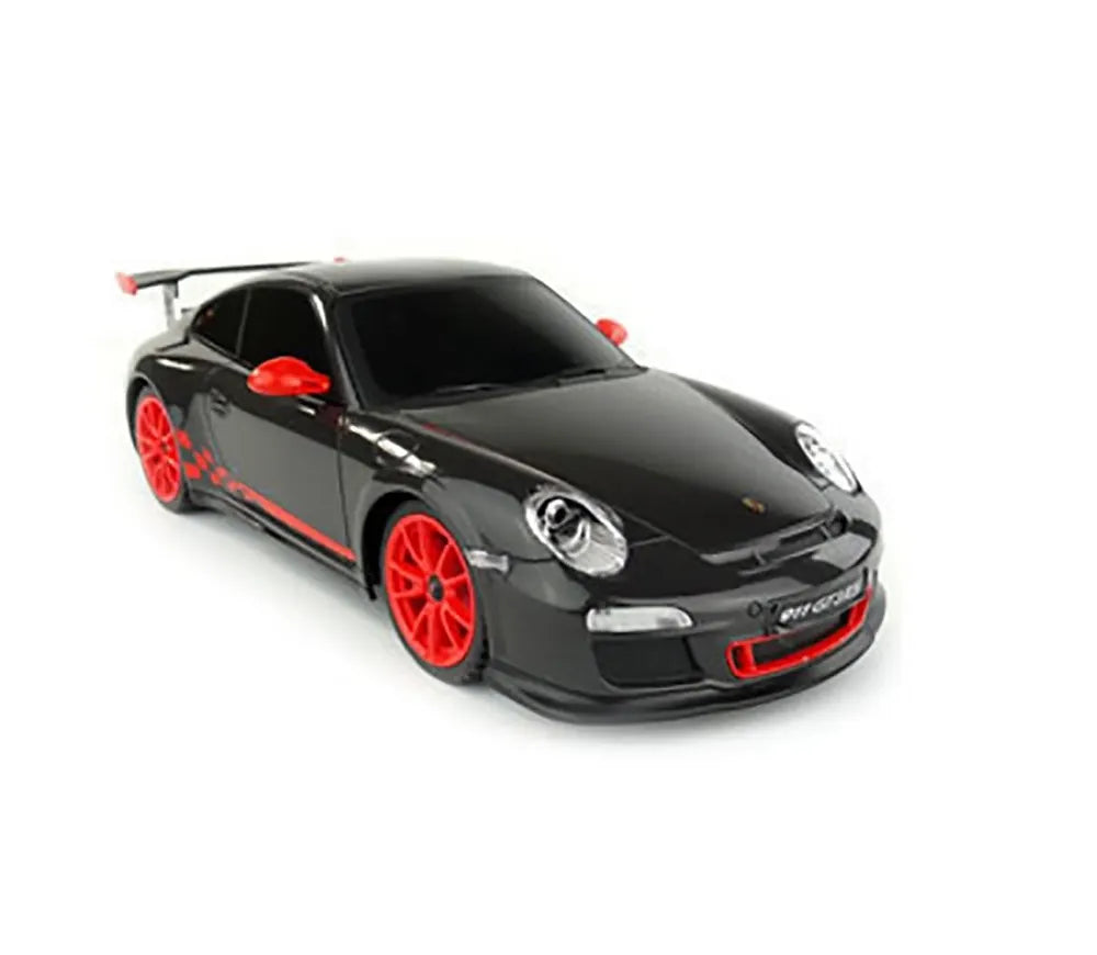 RC Porsche GT3 RS 1:24 Scale – Black Remote Control Car with Lights & Suspension