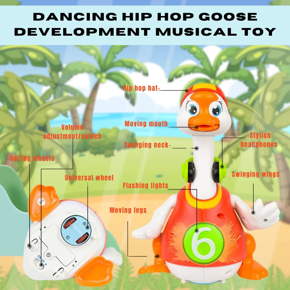 Interactive Dancing Hip Hop Goose Toy (Green) – Fun Musical Developmental Toy for Kids