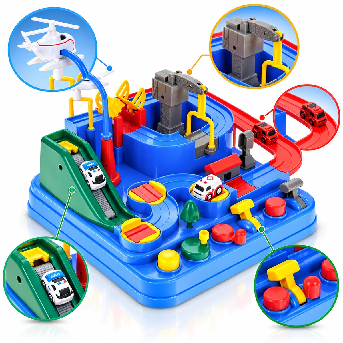Magnetic Car Track Playset for Kids