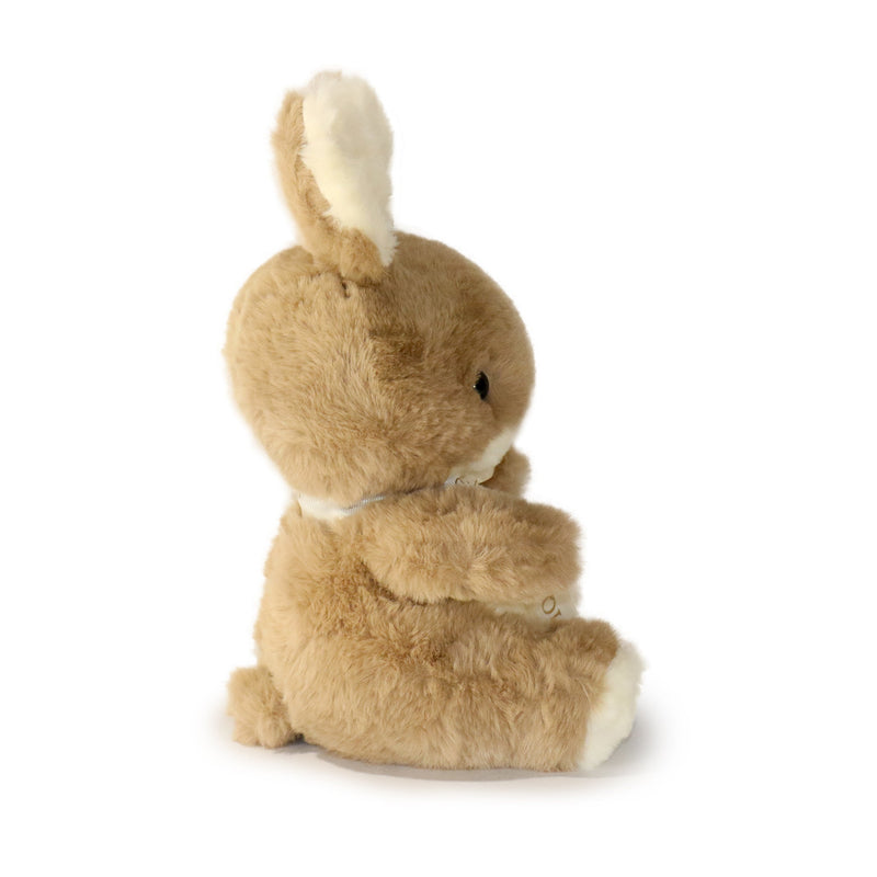 Plush toy rabbit on a white background