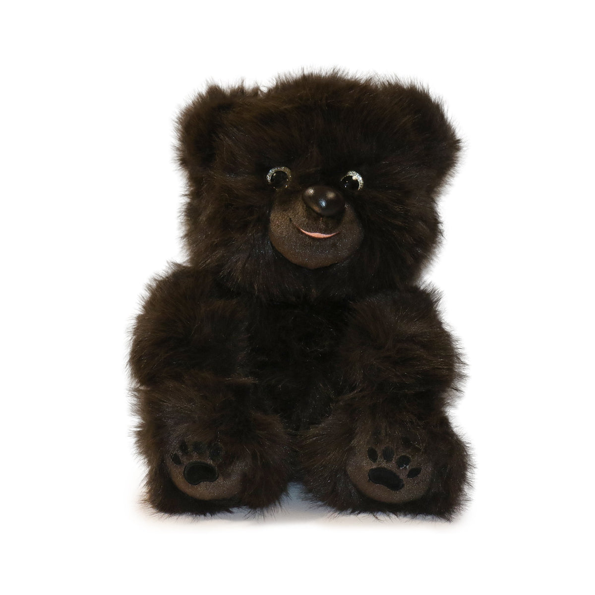 Plush bear toy on a white background