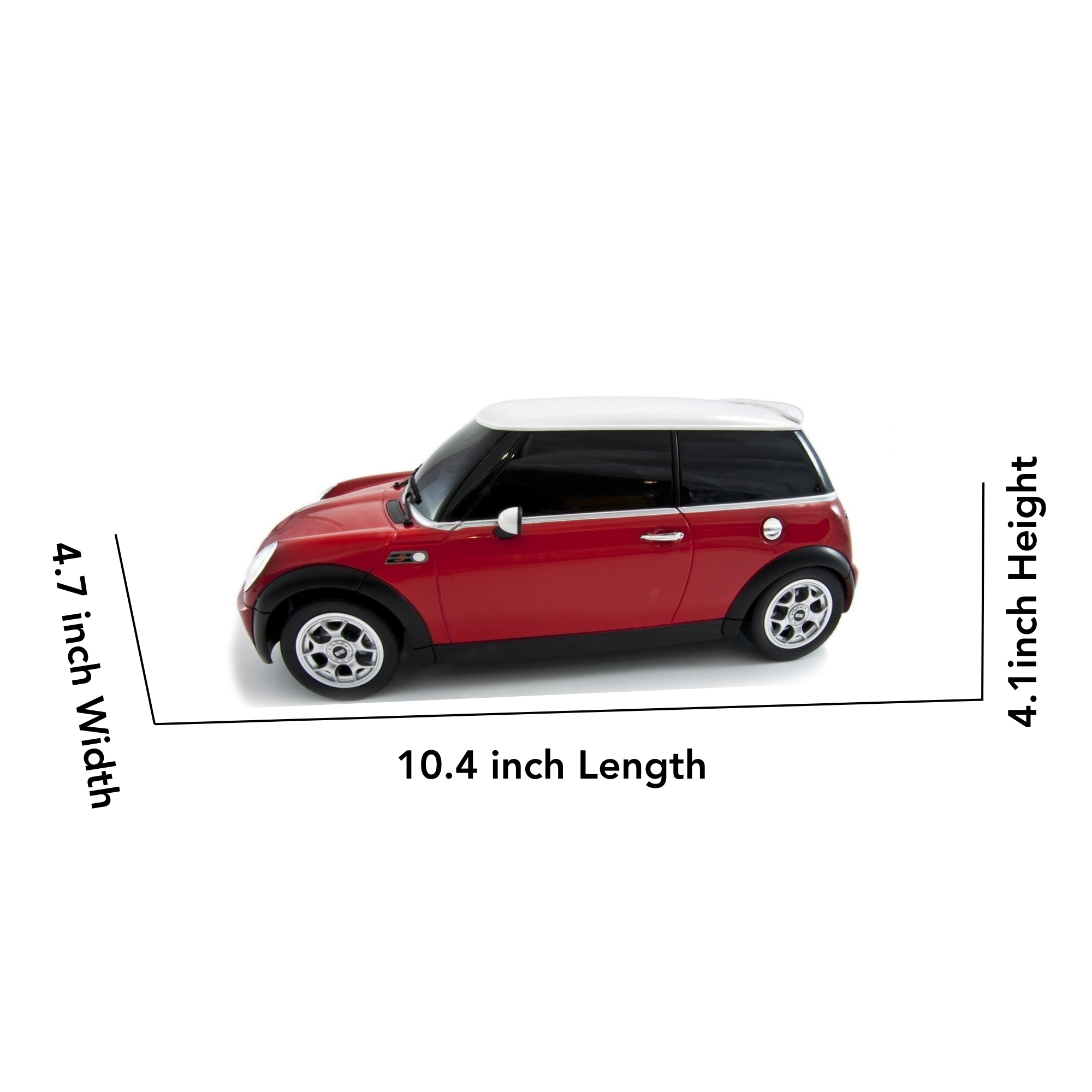 Remote Control Mini Cooper - Licensed Mini Cooper S RC Car 1:14 Scale, Red