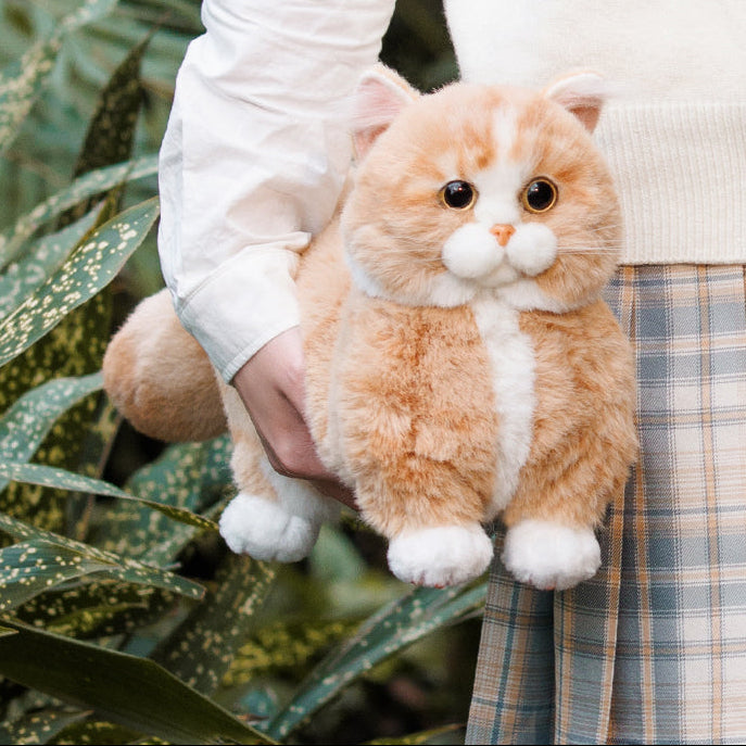 Ginger Cat Bag – Plush Shoulder Bag for Cat Lovers