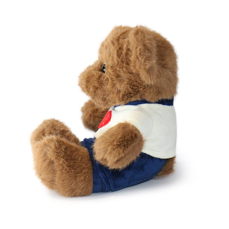 12 Inch Fashionable Huggable Bear Plush Doll