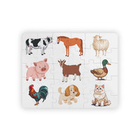 Kids' Animal Puzzle, 30-Piece Farm Fun, Educational Toy, Baby Shower Gift, Animal Learning, Children's Activity