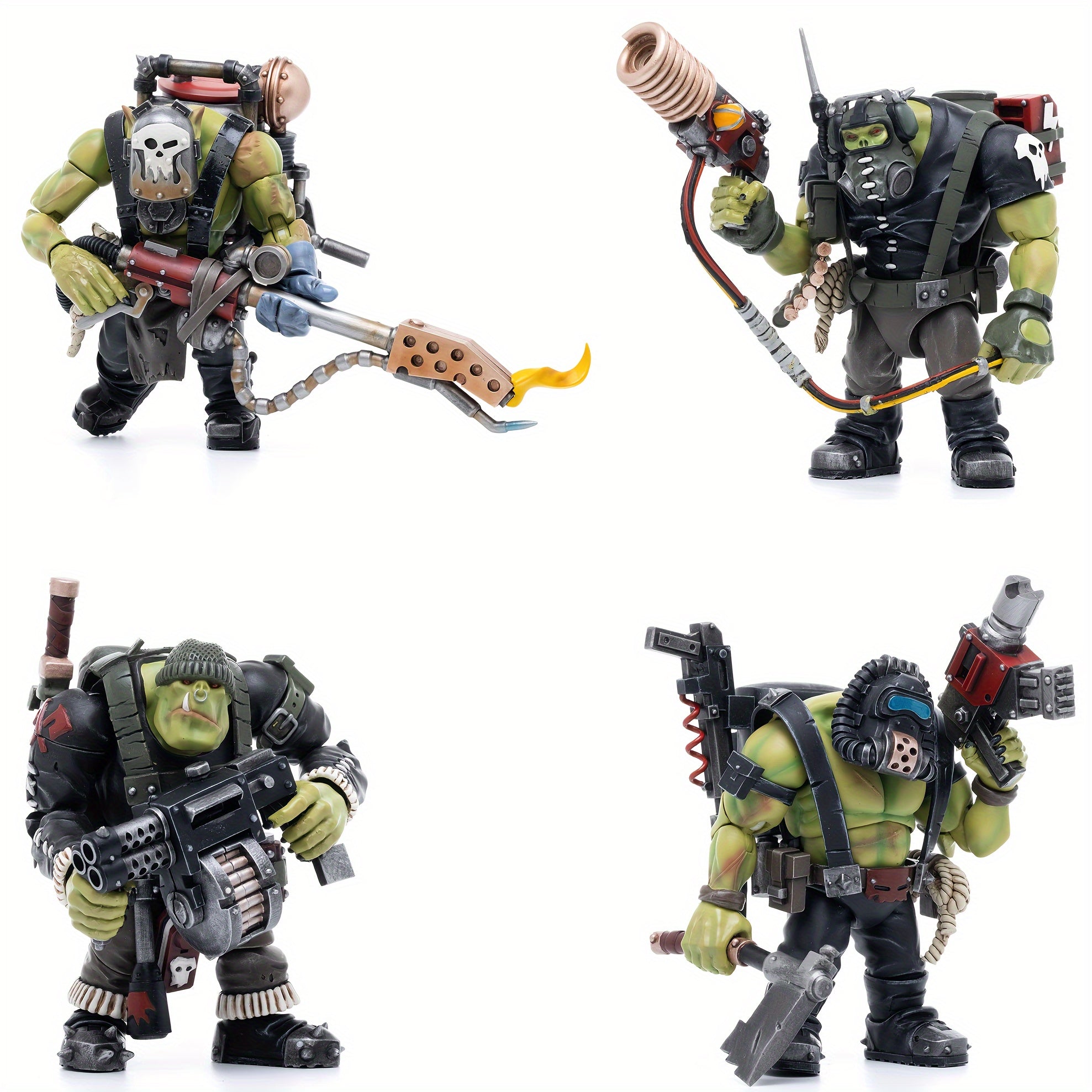 Warhammer 40K Ork Kommandos Dakka Boy Rotbilge 1:18 Scale Action Figure