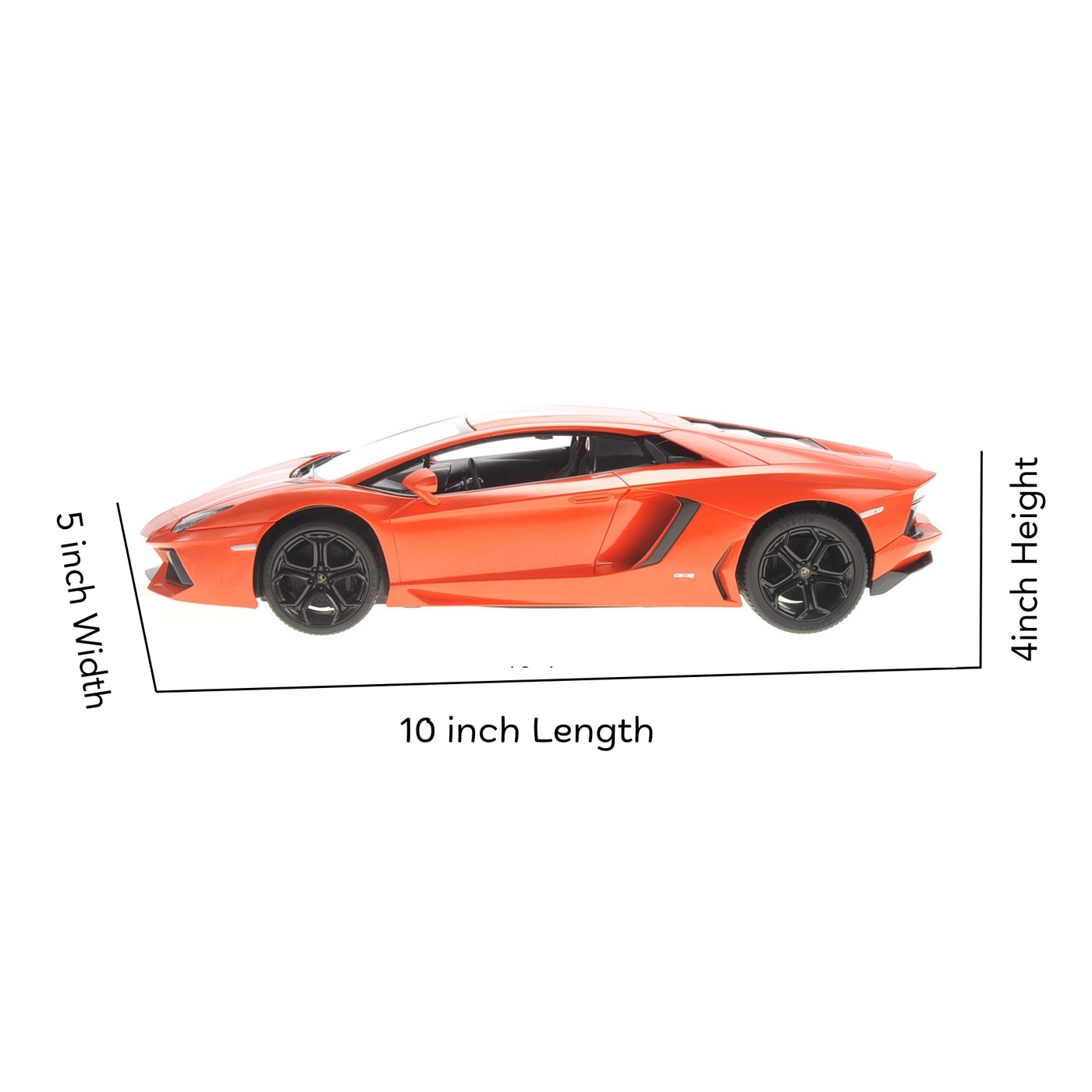 Lamborghini Aventador RC Car - Ready to Run, 1:14 Scale, Orange Sports Car