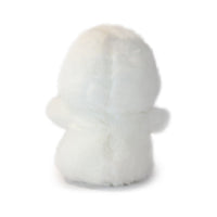 White plush toy on a white background