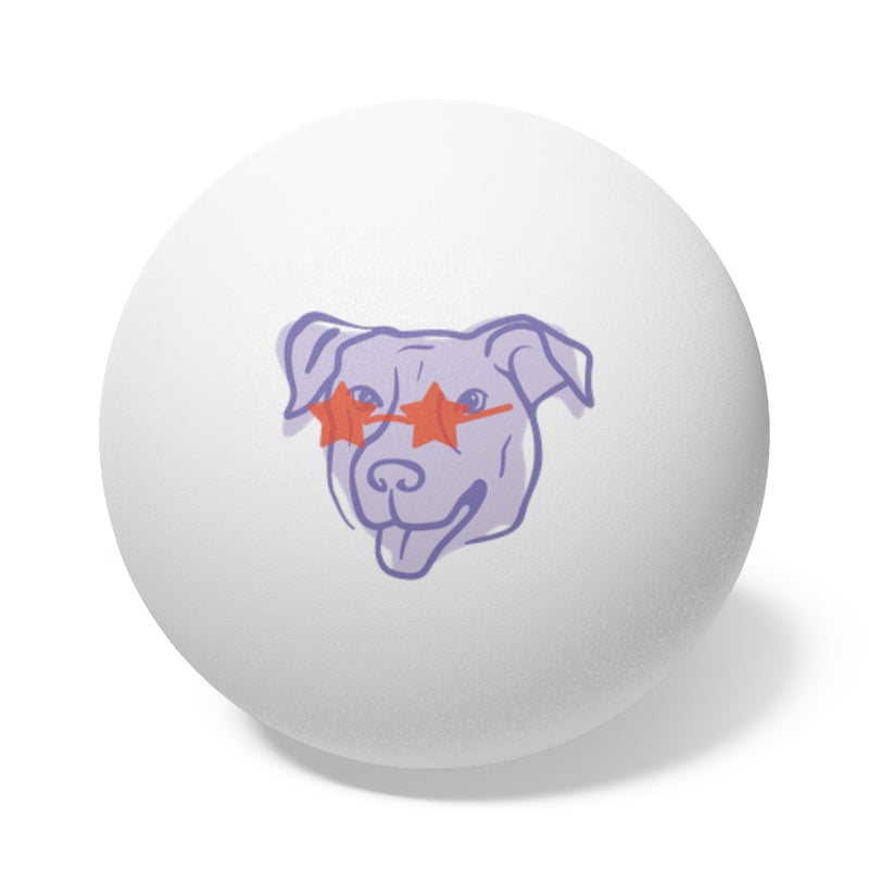 Ping Pong Balls - Dog Design for Kids