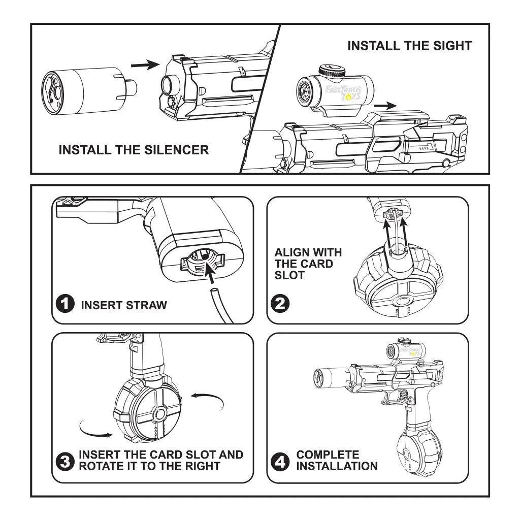 Waveblast Pro Electric Water Gun 2-Pack | Auto Squirt, 32 FT Range, LED, USB-C | Kids & Adults