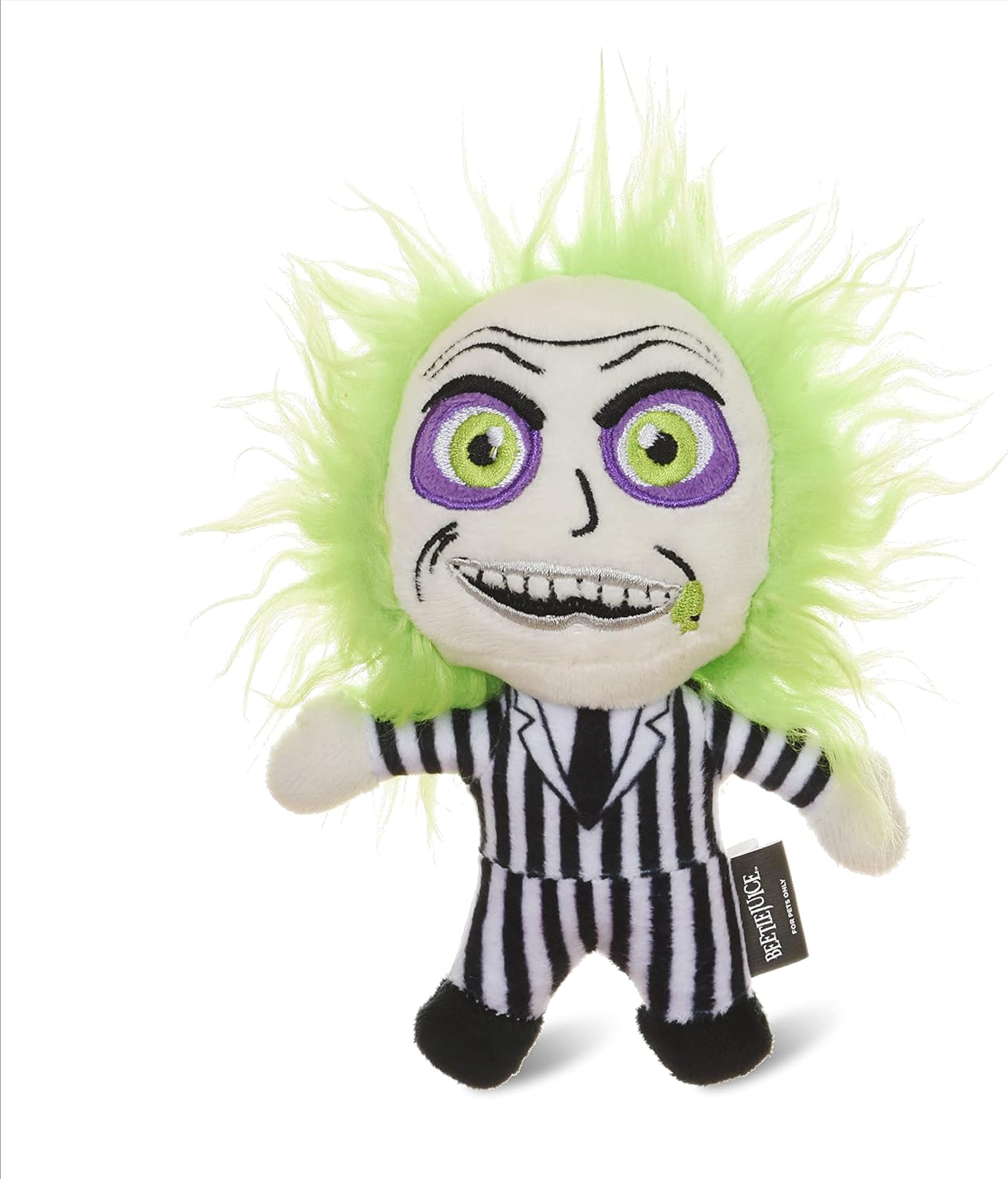 Beetlejuice Squeaky Plush Dog Toy for All Dogs -  Small Dog Toy Figure