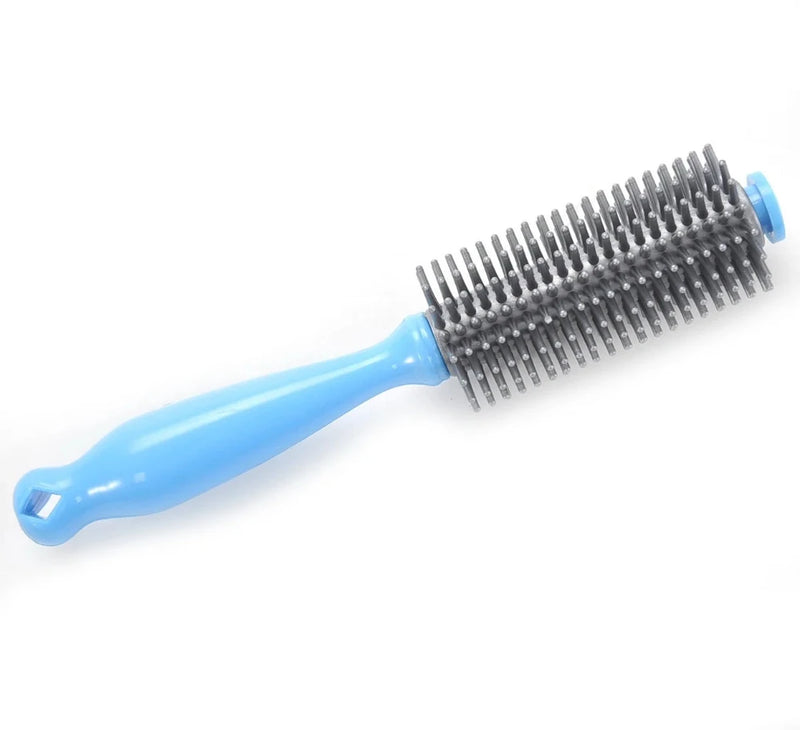Bigboy round brush with blue handle, part of the fashion playset for kids' pretend hair styling activities