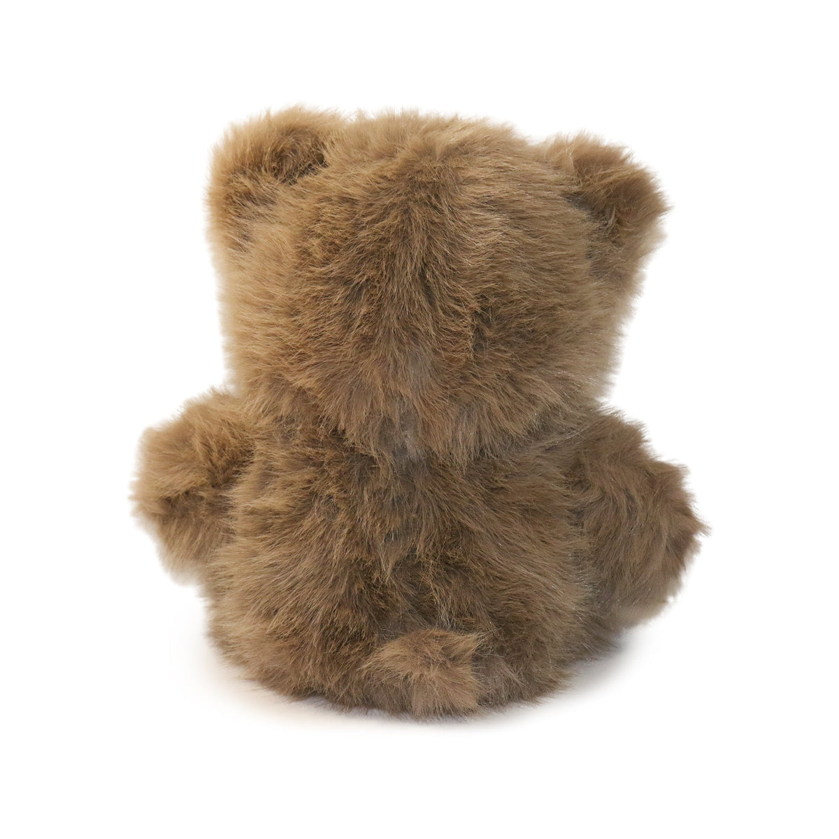 Brown teddy bear on a white background